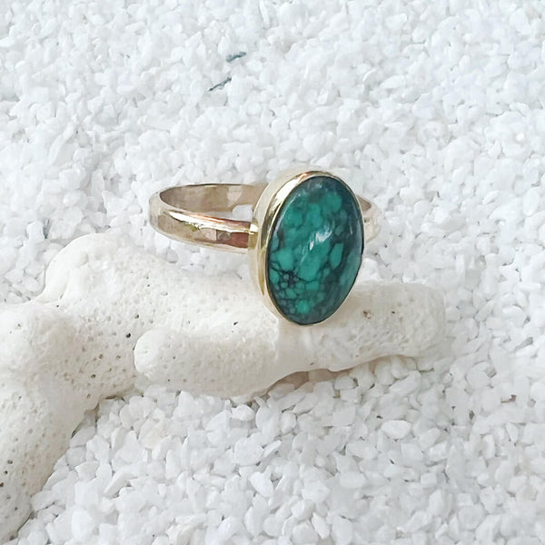 Natural Turquoise Ring Size 8.5