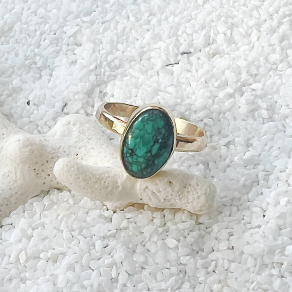 Natural Turquoise Ring Size 8.5