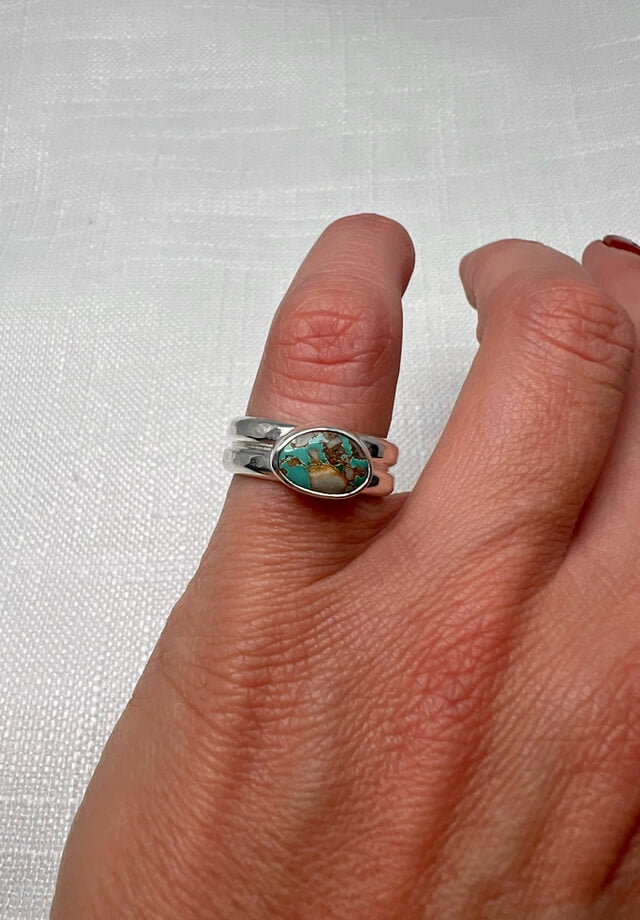 Royston Turquoise Ring Size 6