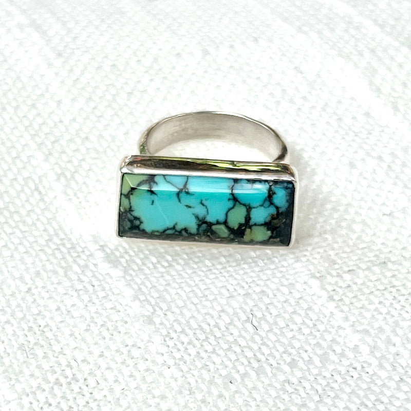 Turquoise Bar Ring Size – Bobbie Marie Jewelry - Main Image