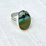 Turquoise Oval Ring Size 9.5-75