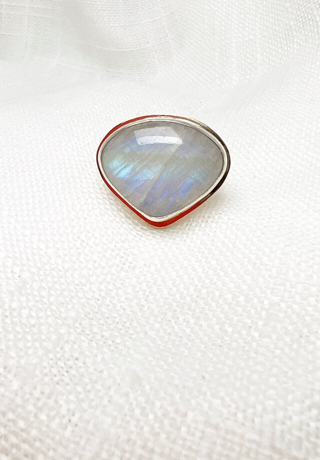 Teardrop Moonstone Ring Size 9.25