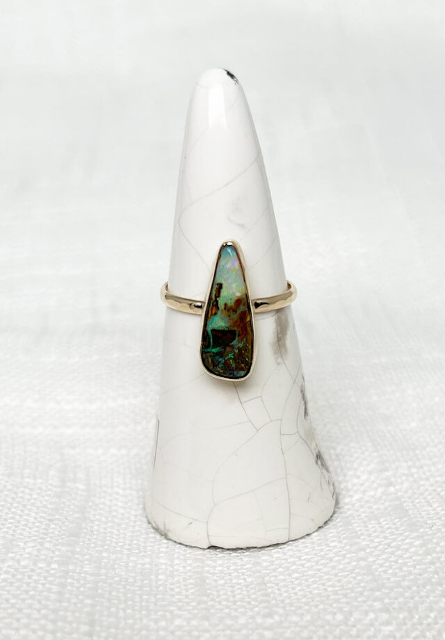 Boulder Opal Ring Size