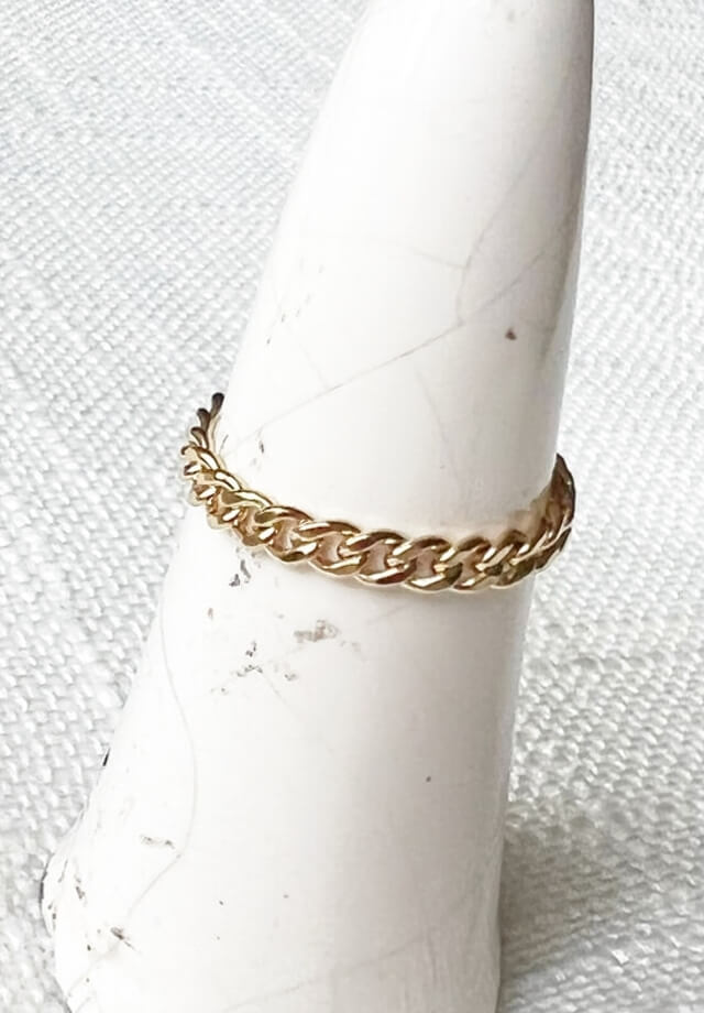 Chain Ring 14k Gold Fill – Bobbie Marie Jewelry