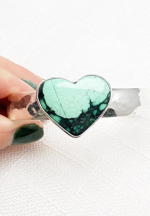 Variscite Heart Cuff