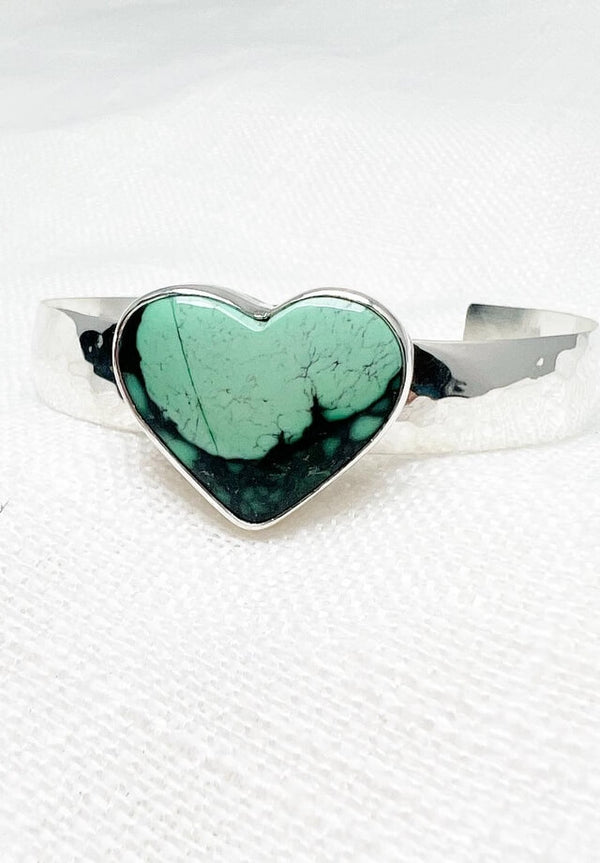 Variscite Heart Cuff