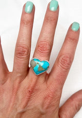 Kingman Heart Ring Size 9