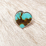 Heart Turquoise Ring size 6.75