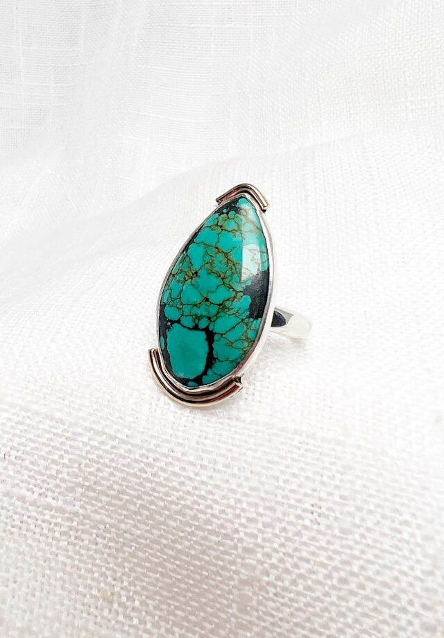 Turquoise Statement Ring Size 11