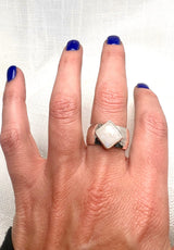 Moonstone Diamond Ring Size 10