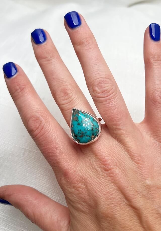 Persian Turquoise Ring Size 9
