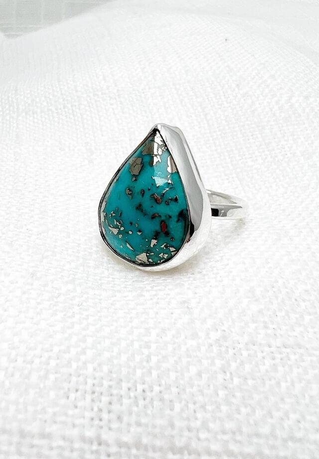 Persian Turquoise Ring Size 9