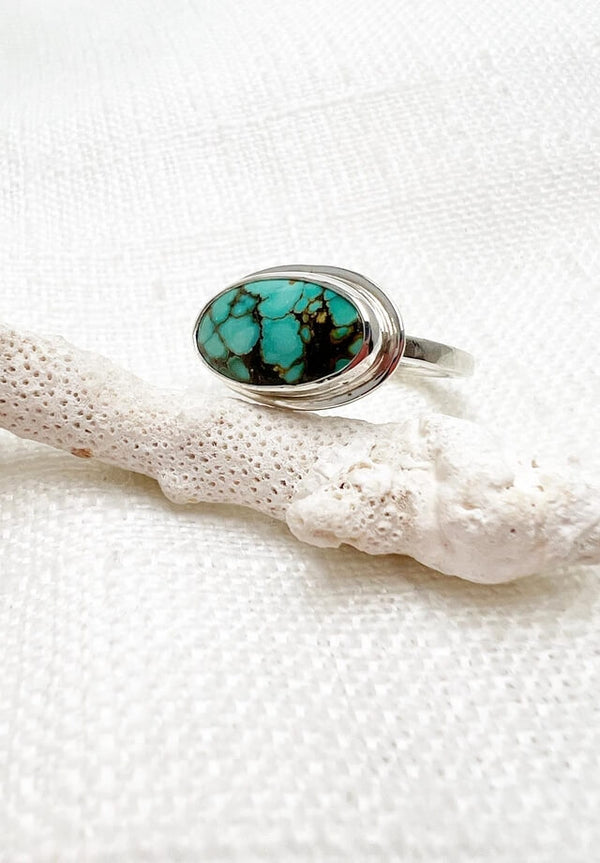 Qingu Turquoise Ring Size 10