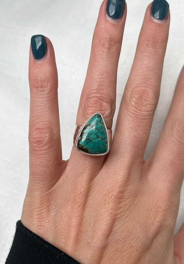 Qingu Turquoise Ring Size 7