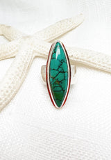 Qingu Turquoise Ring Size 8