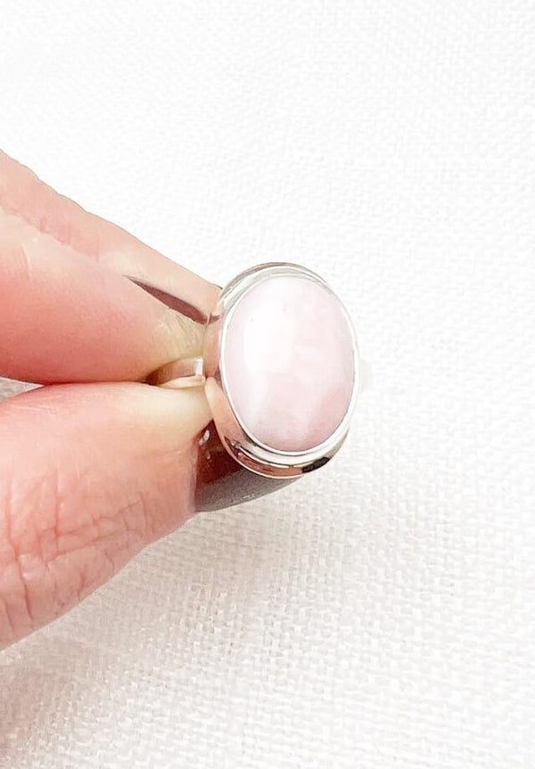 Rhodochrosite Ring Size 6.5