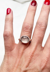 Rose Quartz Ring Size 8
