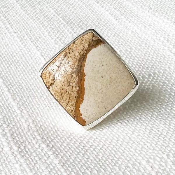 Oregon Picture Jasper Ring Size 7