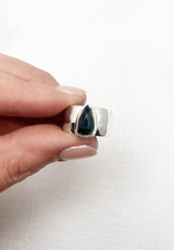 Tourmaline Thick Band Ring Size 6.5