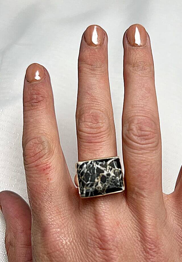 White Buffalo Ring Size 10